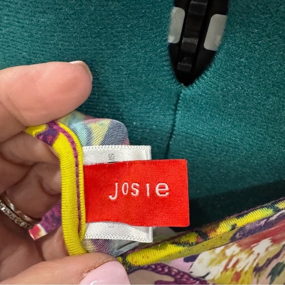 Josie Floral Dragon Lace Trim Slip Dress Size Medium - Picture 6 of 7